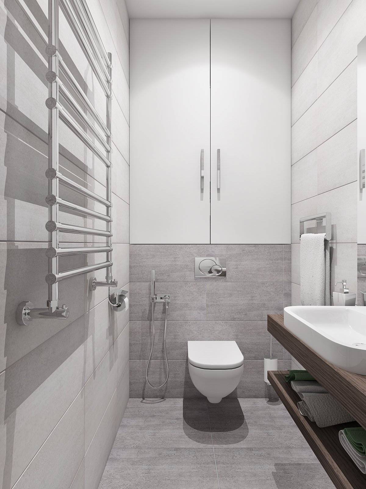 Дизайн туалета в панельном доме, интерьер ванной комнаты с фото