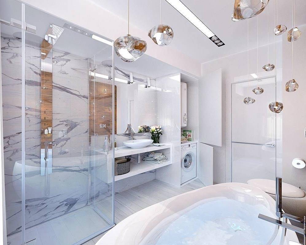 Дизайн ванной комнаты 5 кв. м: интерьер маленького пространства, совмещенный с туалетом санузел, фото, планировка с душевой кабиной