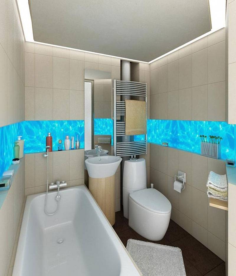 Дизайн и размер ванной комнаты в п44т. Варианты перепланировки и оформления