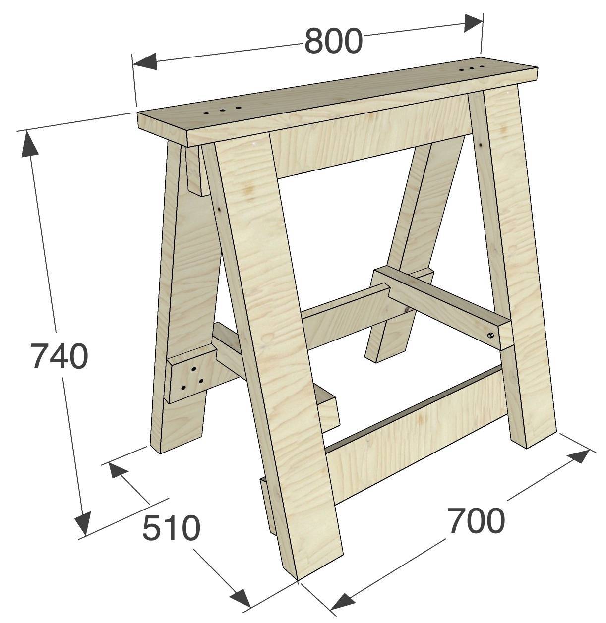 столик складной деревянный своими руками чертежи с размерами