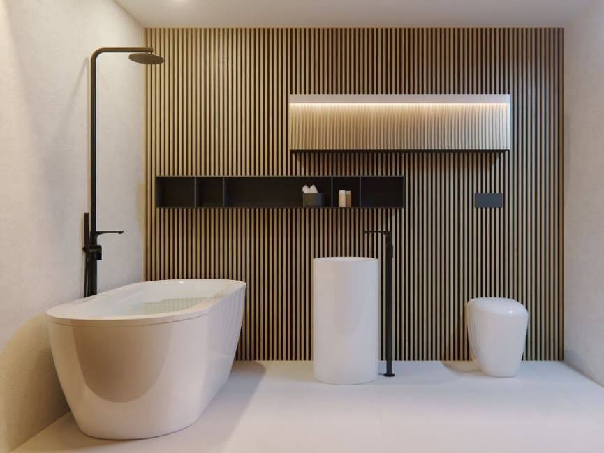 Красивый интерьер ванной комнаты в стиле минимализм: 40 идей дизайна