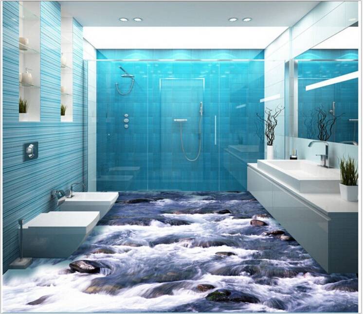 3d плитка для ванной (45 фото): популярный способ оформления