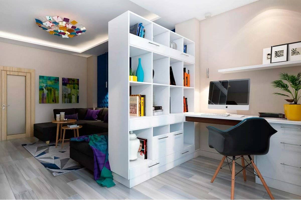 Рабочее место в гостиной: зонирование, расположения, расстановка мебели, свет и цвет, инструкция по устройству по правилам