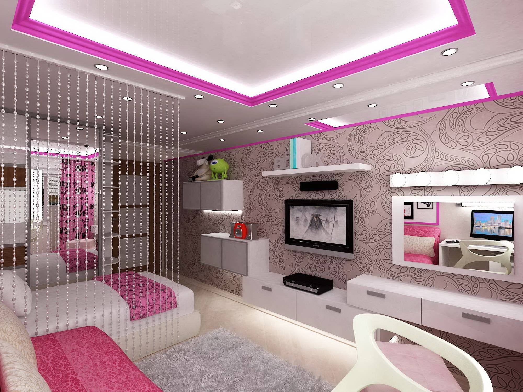 Дизайн комнаты для девушки в современном стиле