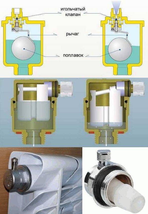 Воздух в системе отопления: причины появления, клапаны - спускники .