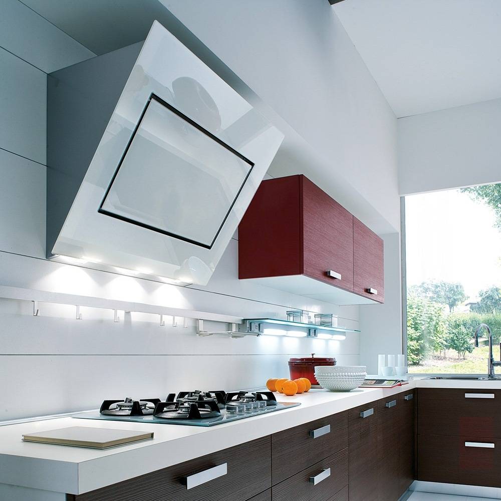 Оформление кухонной вытяжки в дизайне интерьера кухни — дизайн и фото