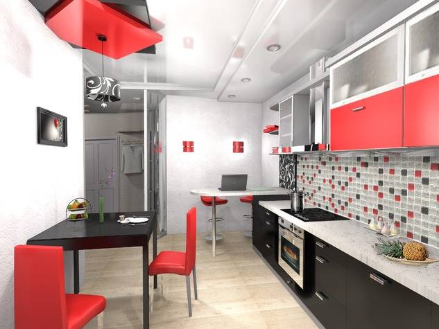 Кухня-гостиная 50-60 кв. м.: дизайн интерьера, 55 фото интерьеров