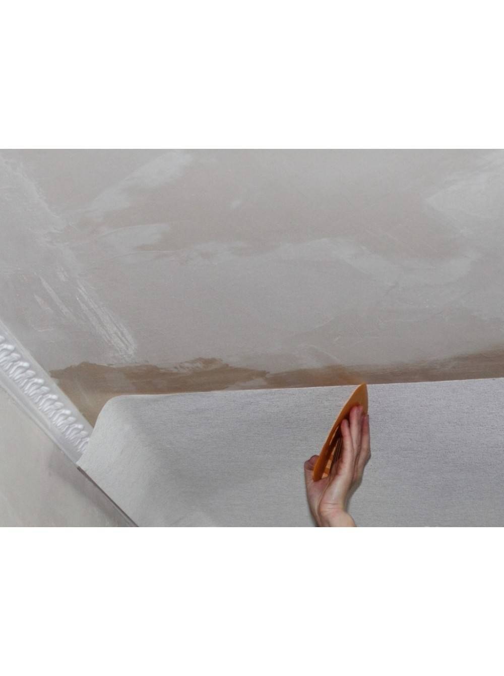 Как клеить стеклохолст на потолок своими руками