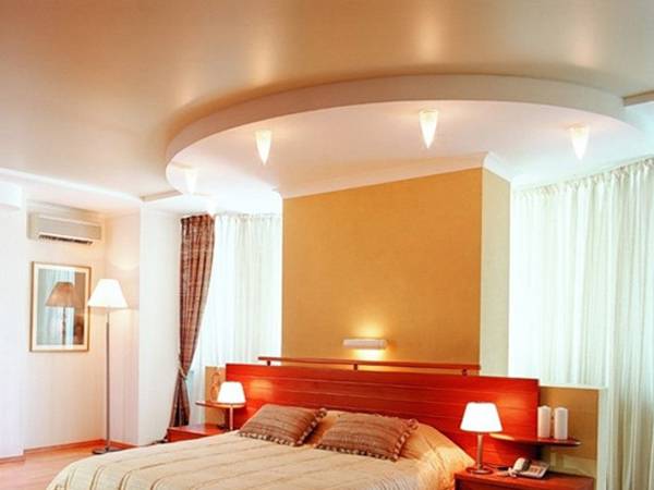 Все о том какими могут быть потолки из гипсокартона фото для спальни