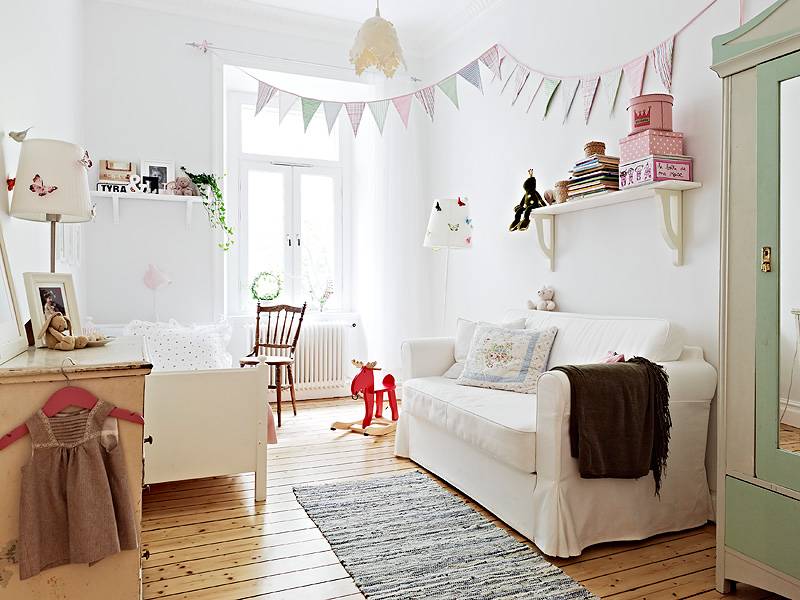 Обои в скандинавском стиле: оформление интерьера в гостиной, спальне и детской комнате