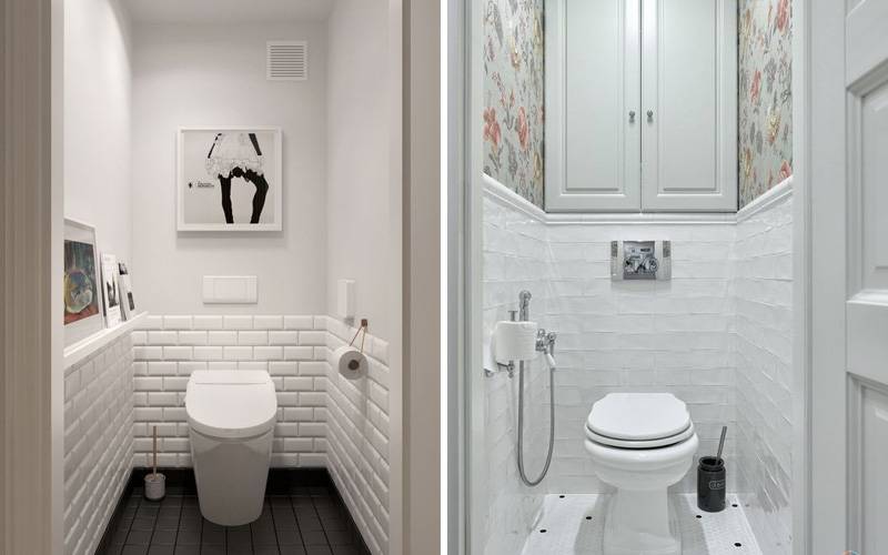 Белый туалет дизайн фото в квартире