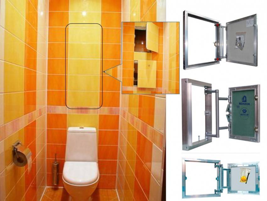 Люки для ванной комнаты под плитку – размеры, разновидности и применение