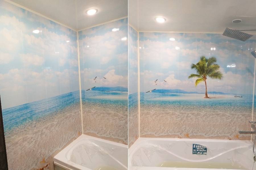 Отделка ванной пластиковыми панелями своими руками: фото дизайн
