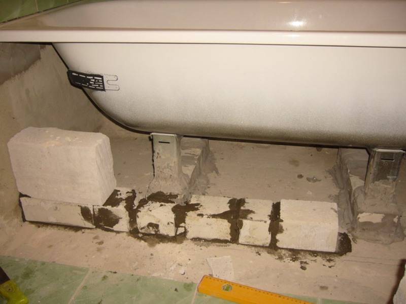 Установка стальных ванн - все о канализации