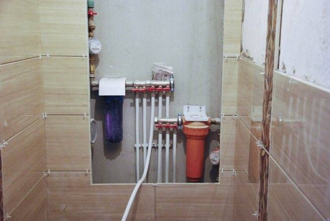 Схемы и порядок разводки трубопроводов в ванных комнатах и туалетах