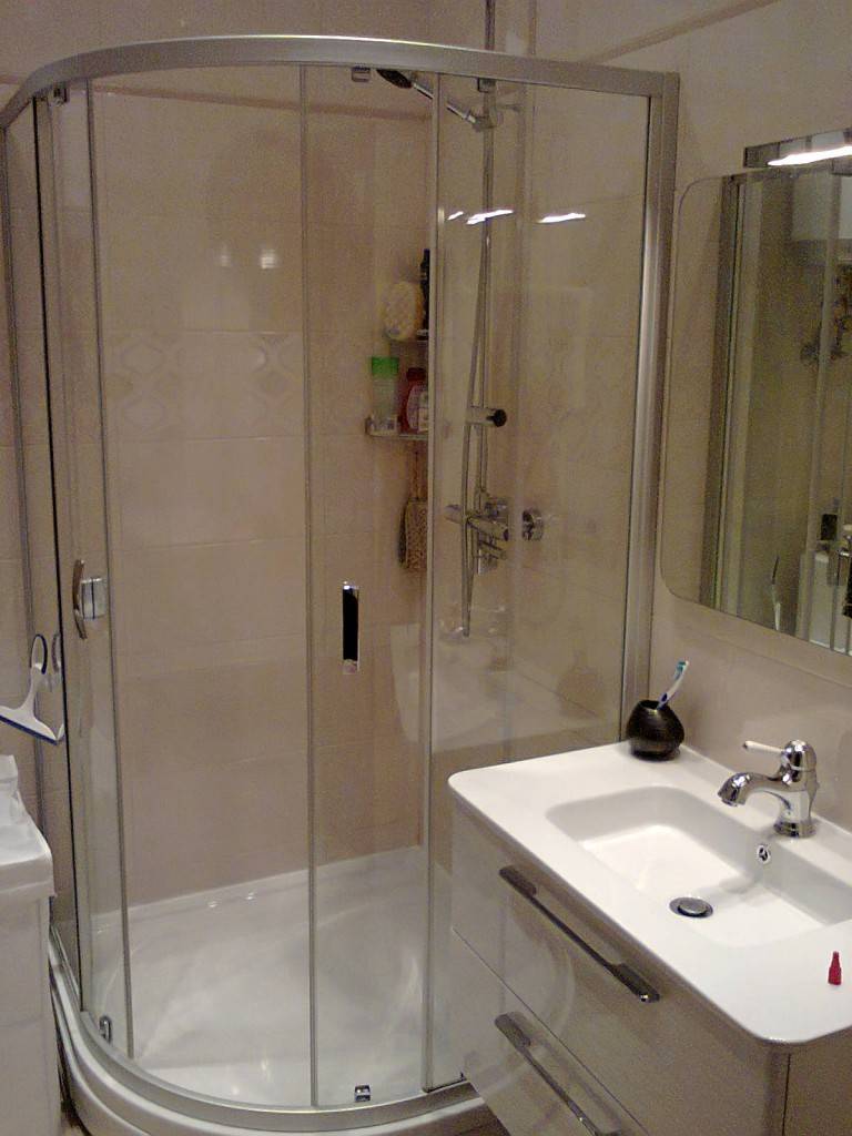Фото ванных с душевыми кабинами: как разместить и ванную и душ, на 2 м
