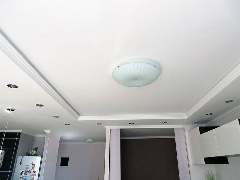 Монтаж двухуровневого потолка из гипсокартона с подсветкой: подробные инструкции плюс фотоотчеты