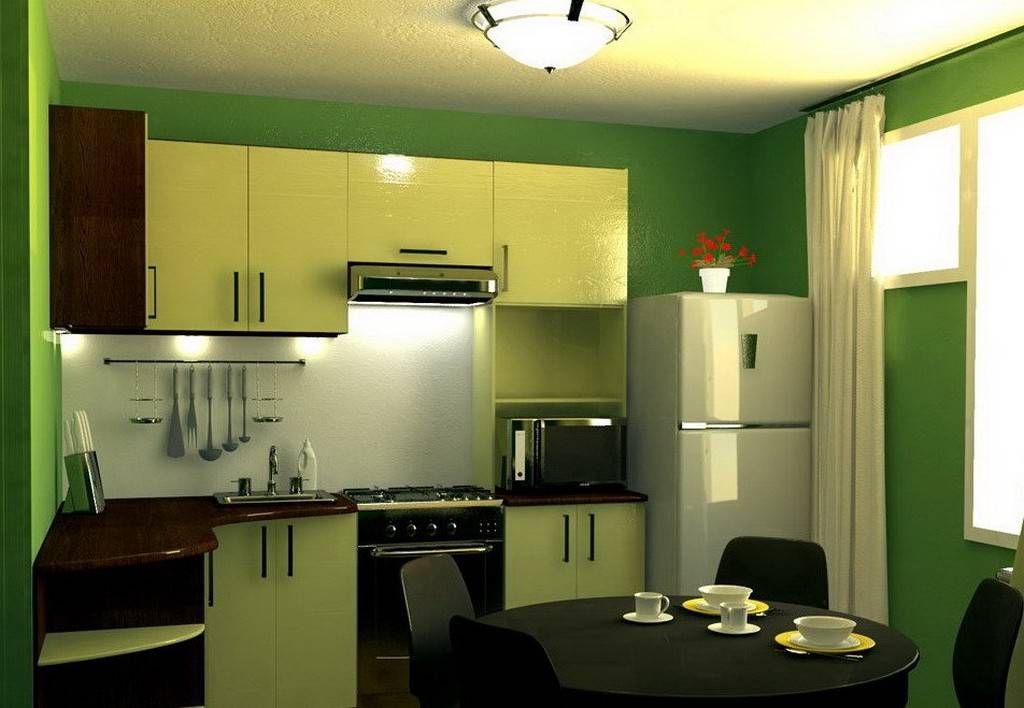 Планировка кухни 9 метров с холодильником: 70 фото идей дизайна интерьера, проекты