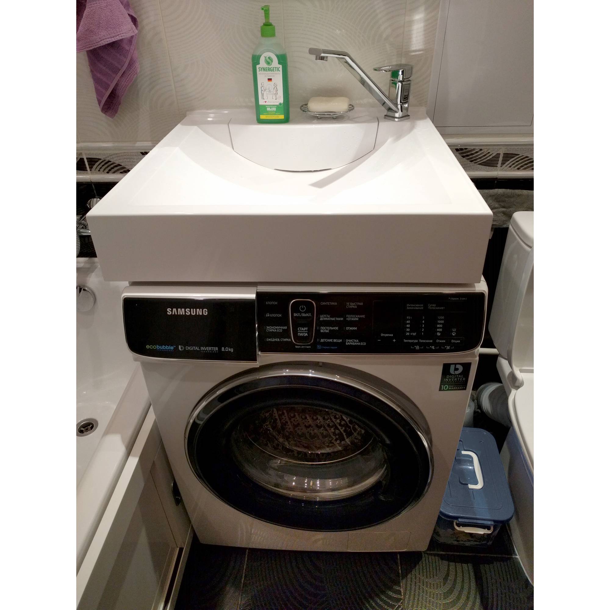 Установка раковины над стиральной машиной: важные моменты установки