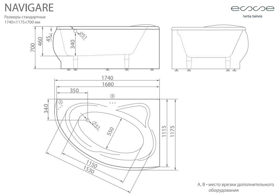 Как выбрать угловую ванну - размеры угловых ванн, какие бывают виды и формы, способы установки
