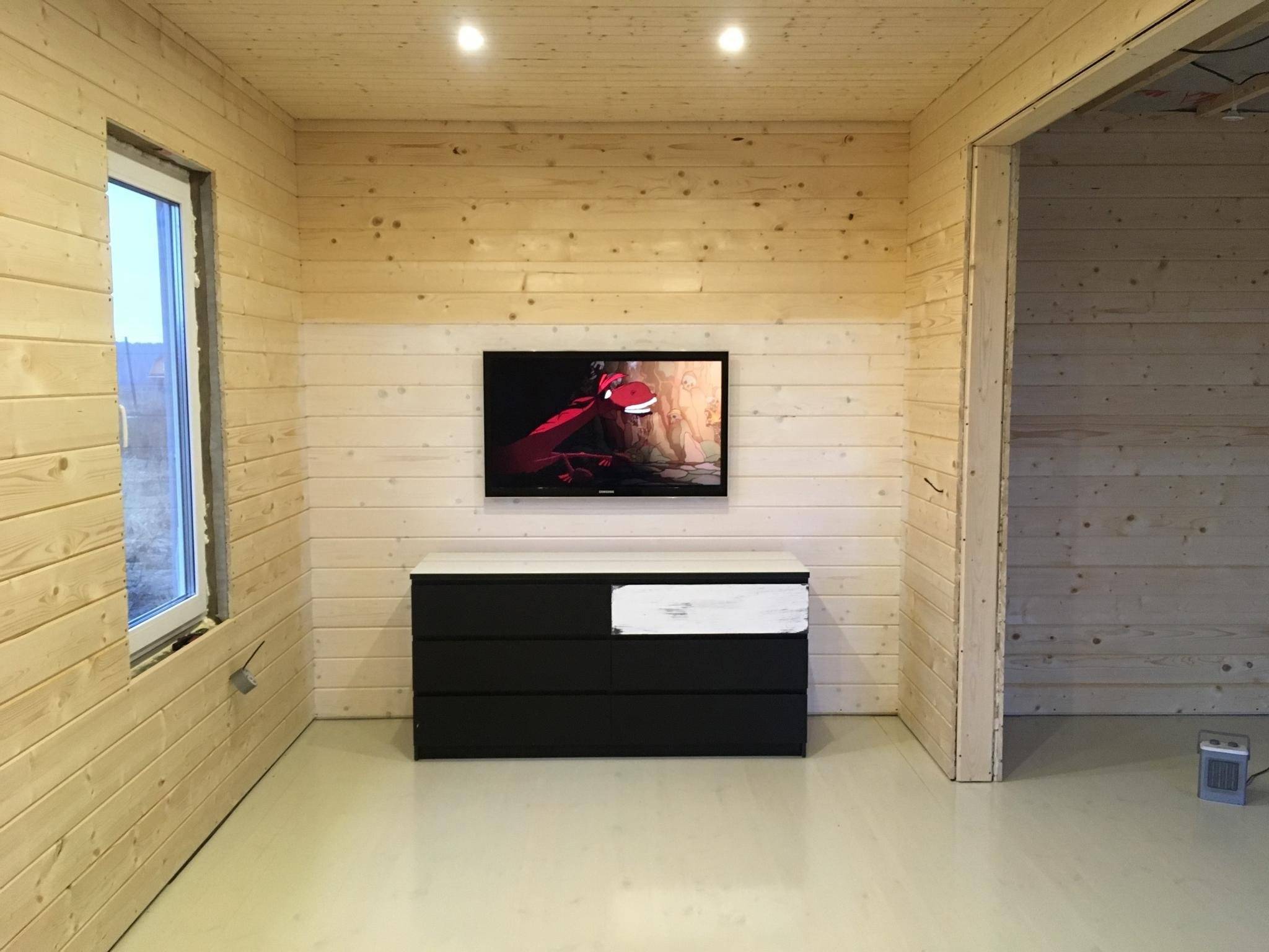 Имитация бруса, внутренняя отделка дома с фото дизайна интерьеров