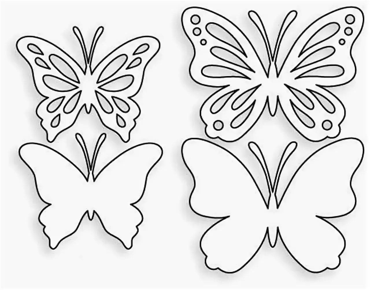 Трафареты бабочек из бумаги на стену для декора своими руками