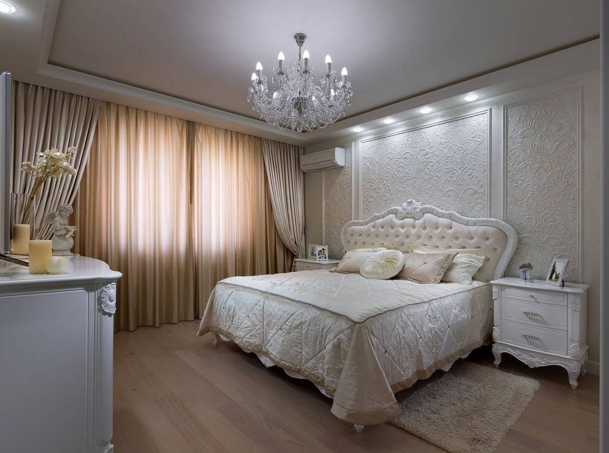 спальня 12 кв м в классическом стиле