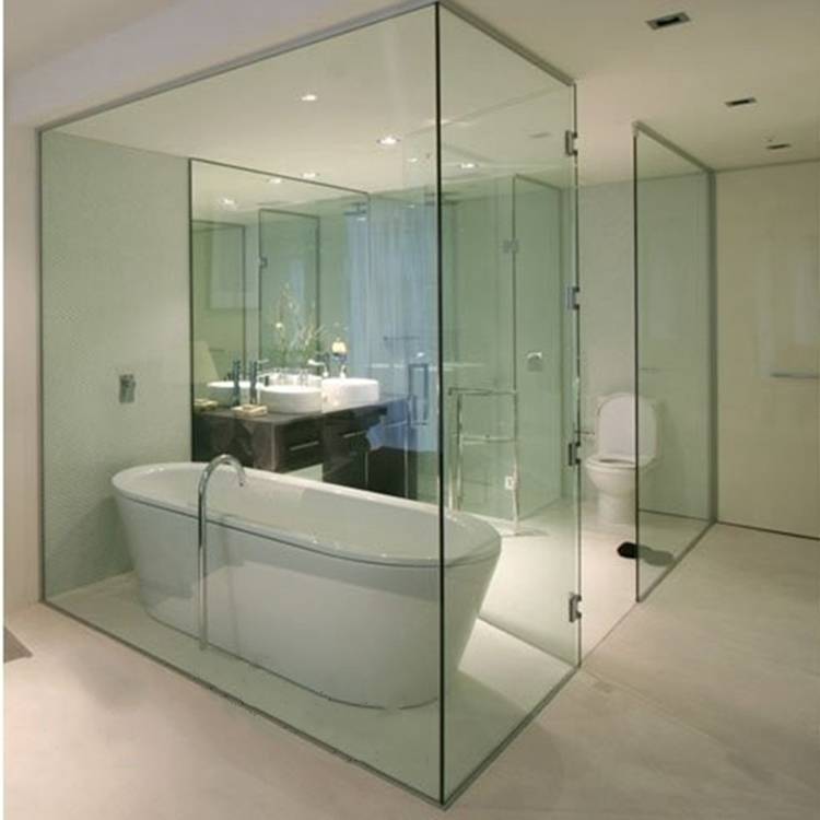 Стеклянные двери для ванны - современно и привлекательно