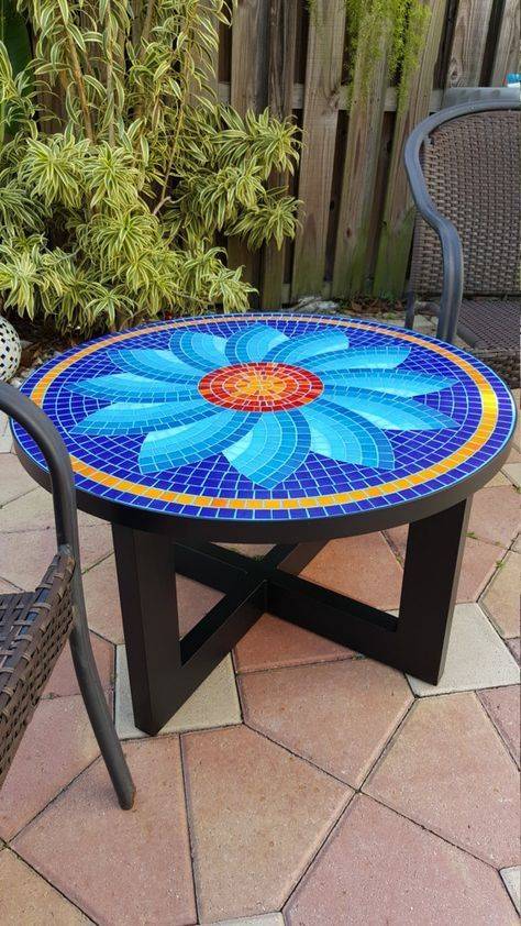 Как сделать садовый стол из мозаики. обзор видов мозаики, способов изготовления и декорирования стола. информационный строительный сайт