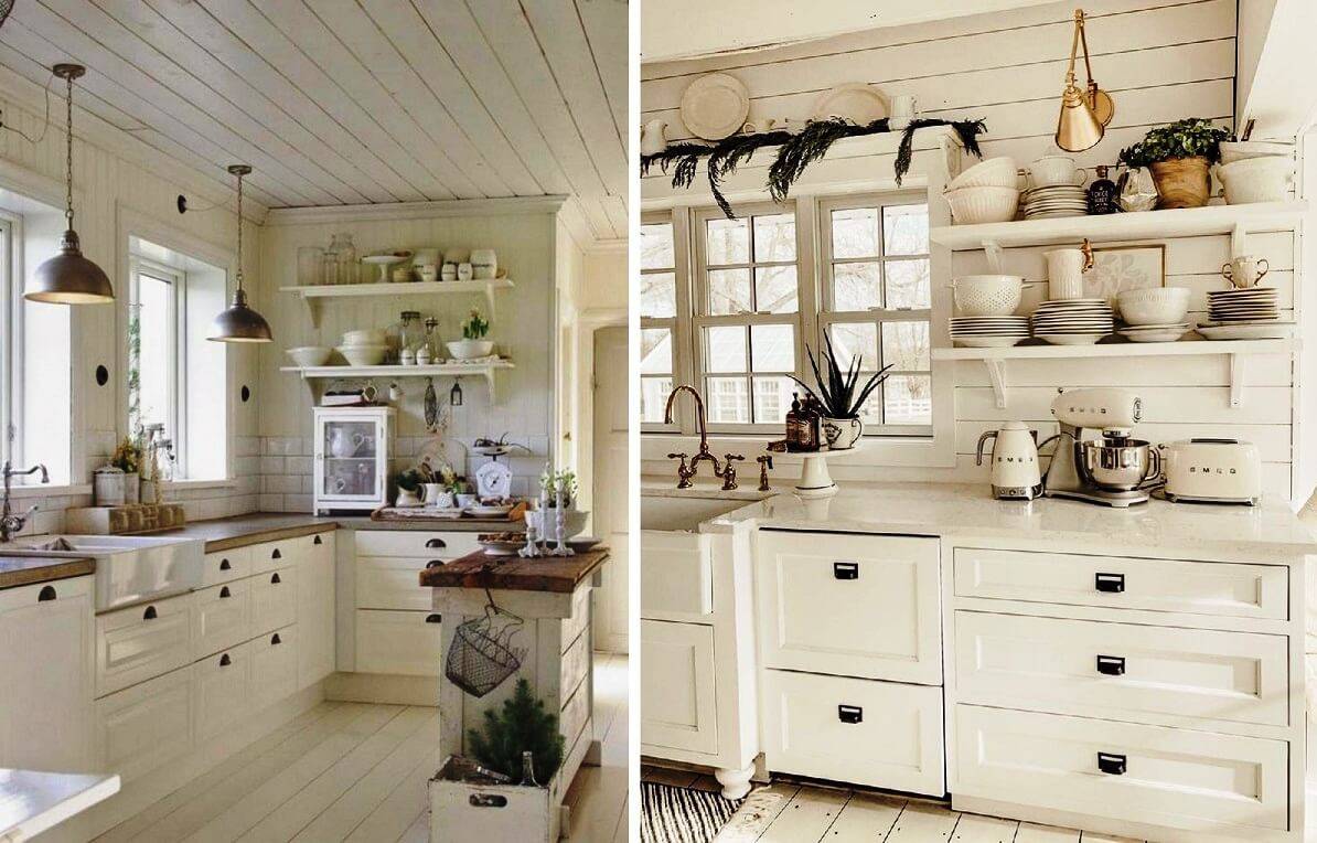 Кухни в стиле прованс в деревянном доме фото