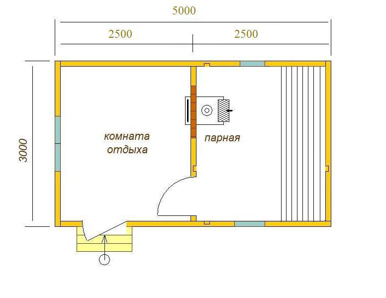 Баня 4 5 своими руками проекты