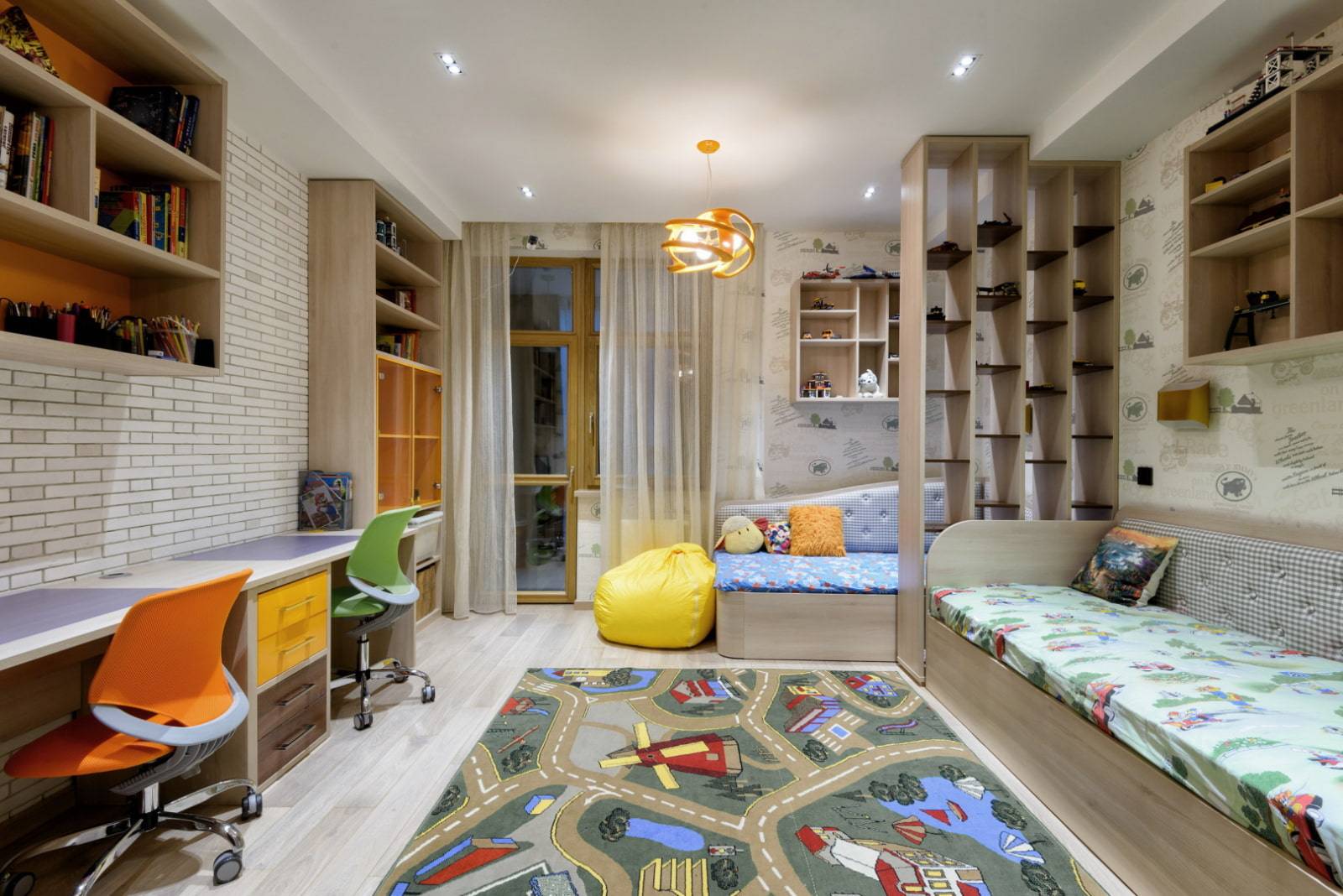 Дизайн детской комнаты для двух мальчиков +164 фото интерьера