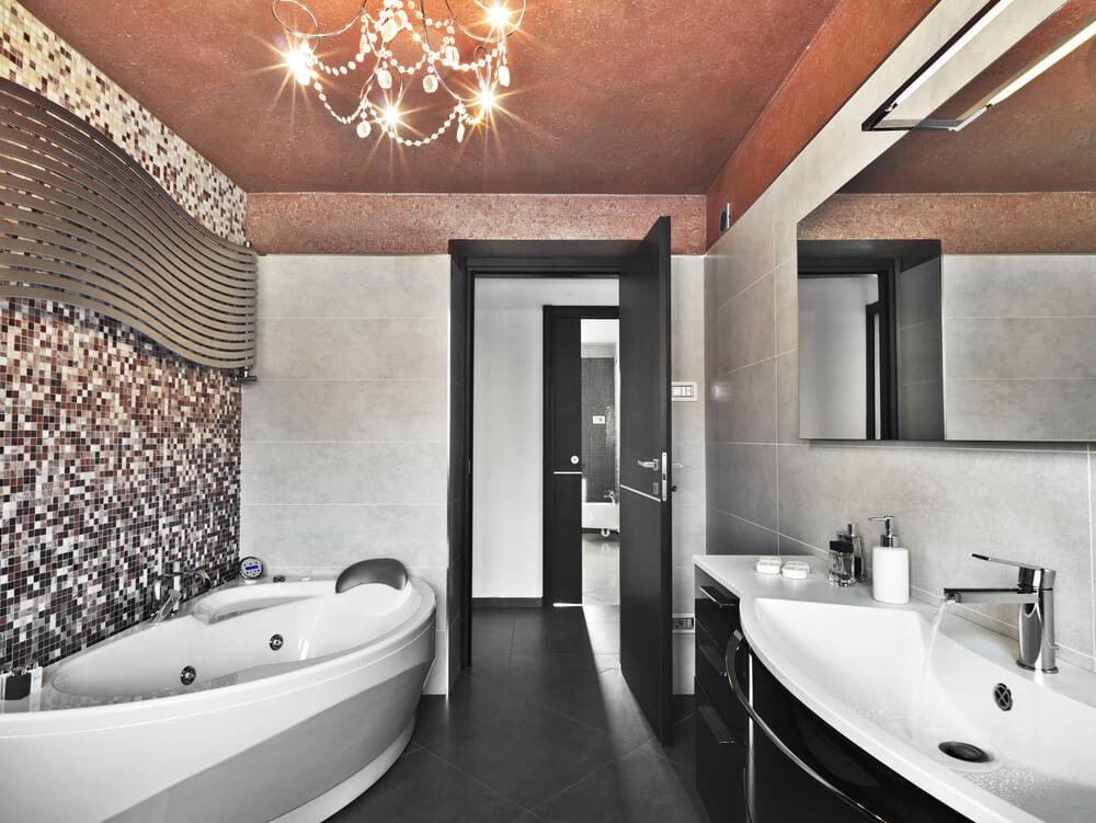 Интерьер ванной комнаты: фото в современном стиле