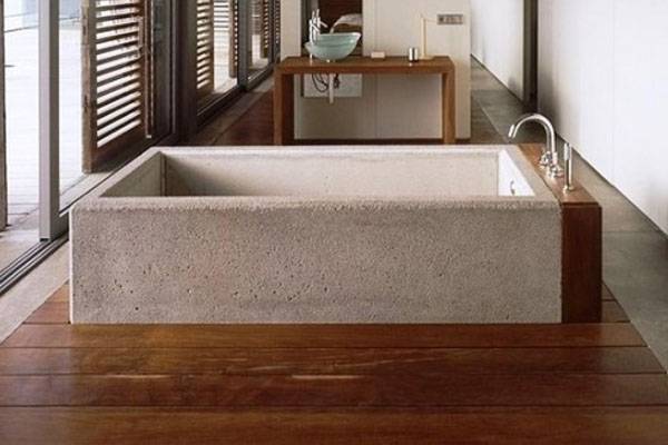 Как сделать ванну из бетона?