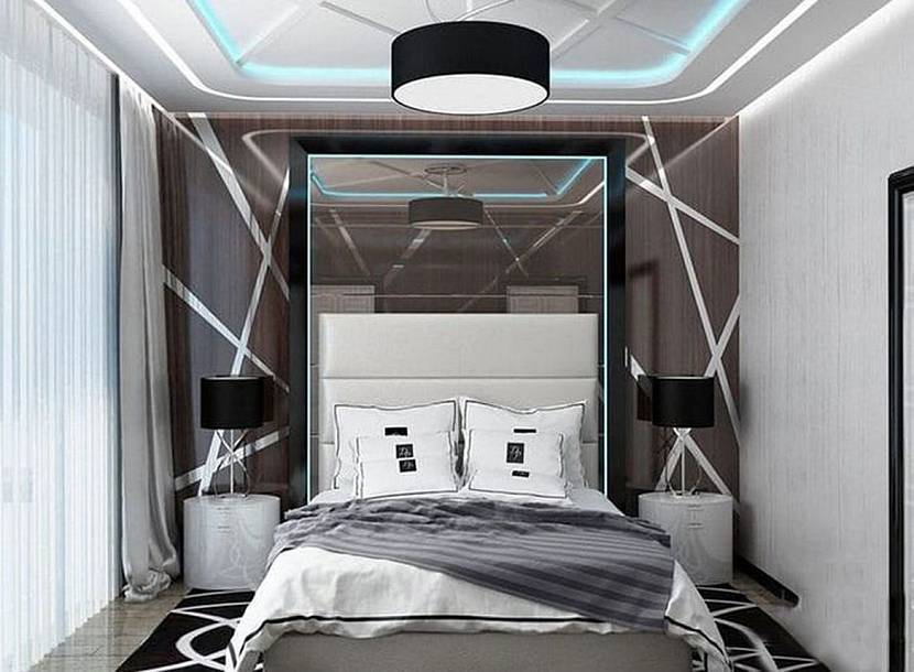 Спальня в стиле хай тек - 86 фото ярких идей стильного интерьера