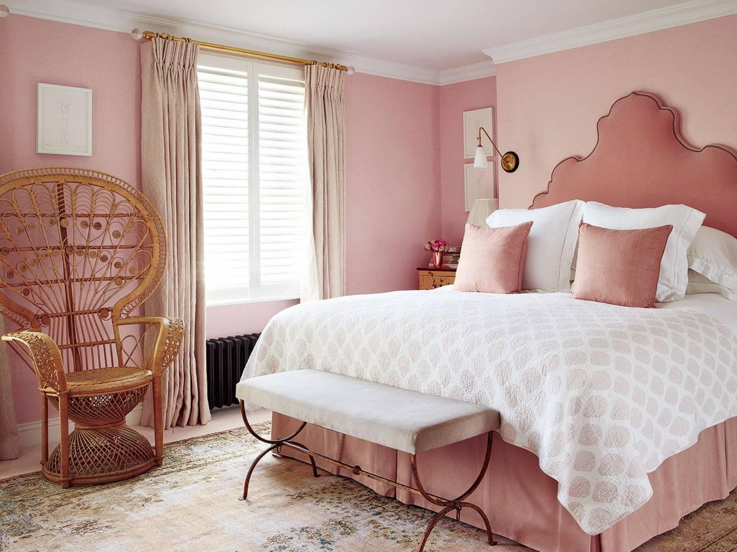 Розовая гостиная: 100 фото-идей, сочетание цвета - дизайн интерьера