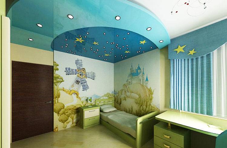Как сделать звездное небо в детской комнате