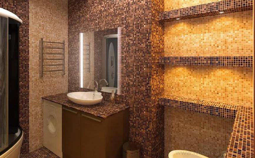 Мозаика для ванной: вдохновляющие идеи для использования в ванной (70 фото) | дизайн и интерьер ванной комнаты