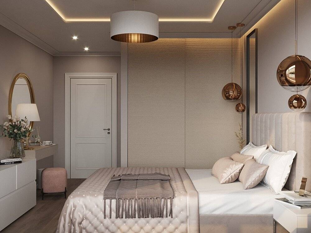 Идеи дизайна спальни 10 квадратных метров 2021 года