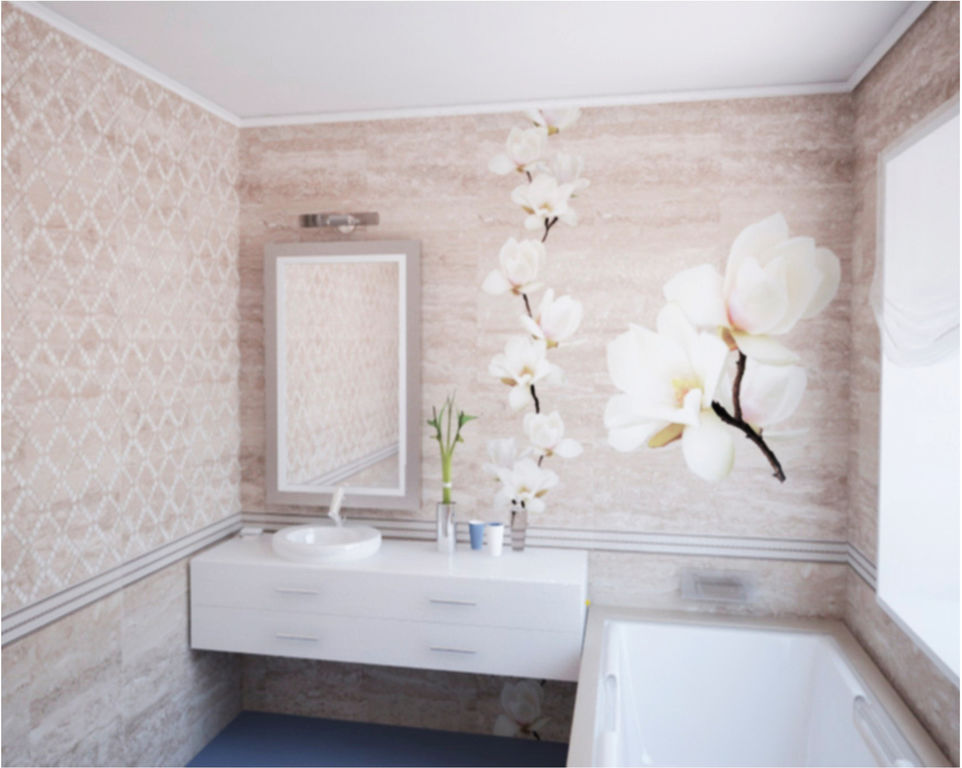 Пластиковые панели для ванной комнаты (85 фото): отделка и идеи дизайна