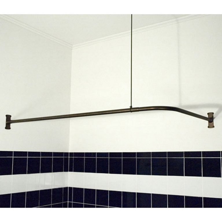 Как подобрать угловой карниз для штор в ванную комнату