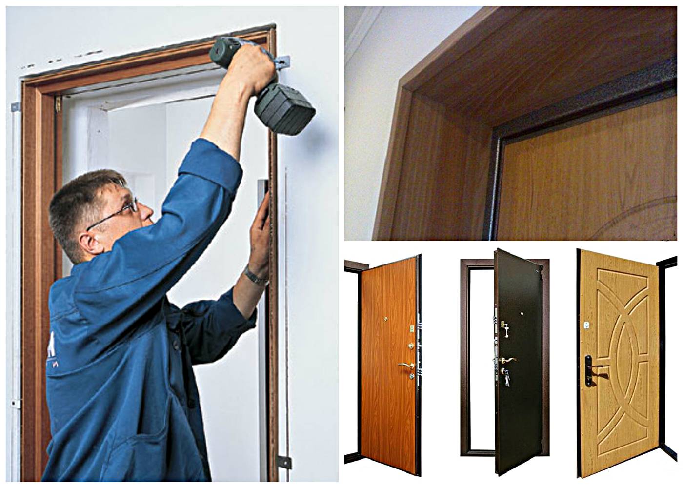 Монтаж входной металлической двери своими руками: инструкция