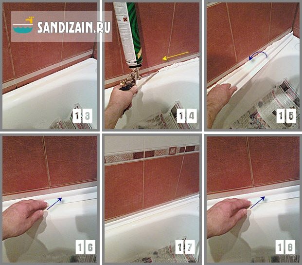 Пластиковый бордюр для ванны и другие типы плинтусов: описание и правила выбора, предназначение и установка