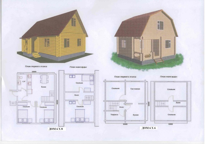 Чертежи домов дачных домов