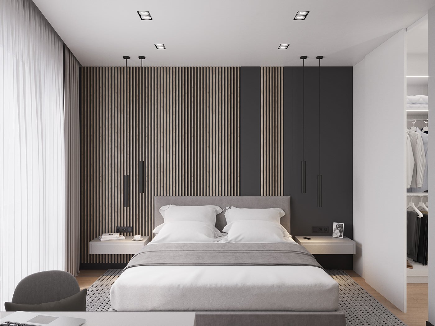 Спальня в стиле минимализм: топ-150 фото идей дизайна