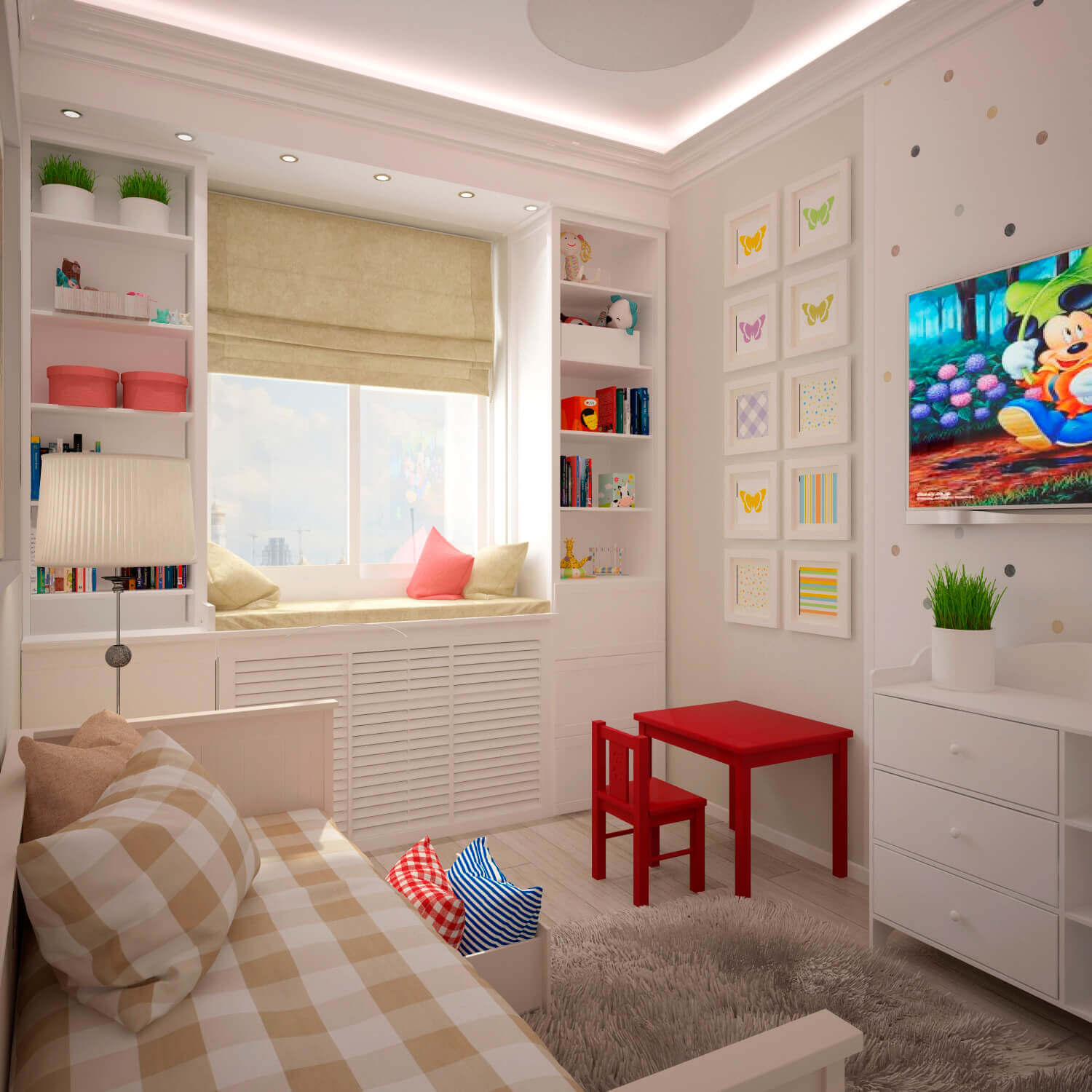 Варианты дизайна детской комнаты на 9 кв. м