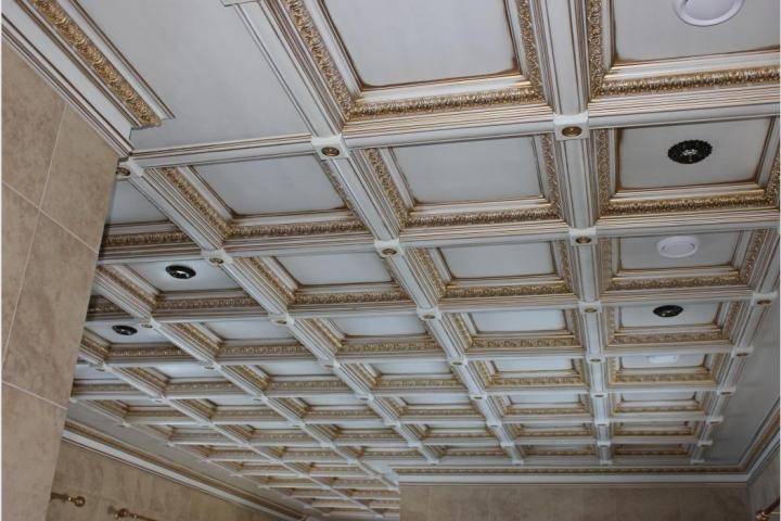 Кессонные потолки (фото): особенности, виды, этапы монтажа