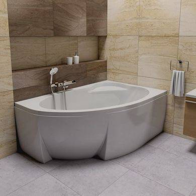 Асимметричная ванна - размеры, фото, варианты размещения в маленькой в ванной комнате