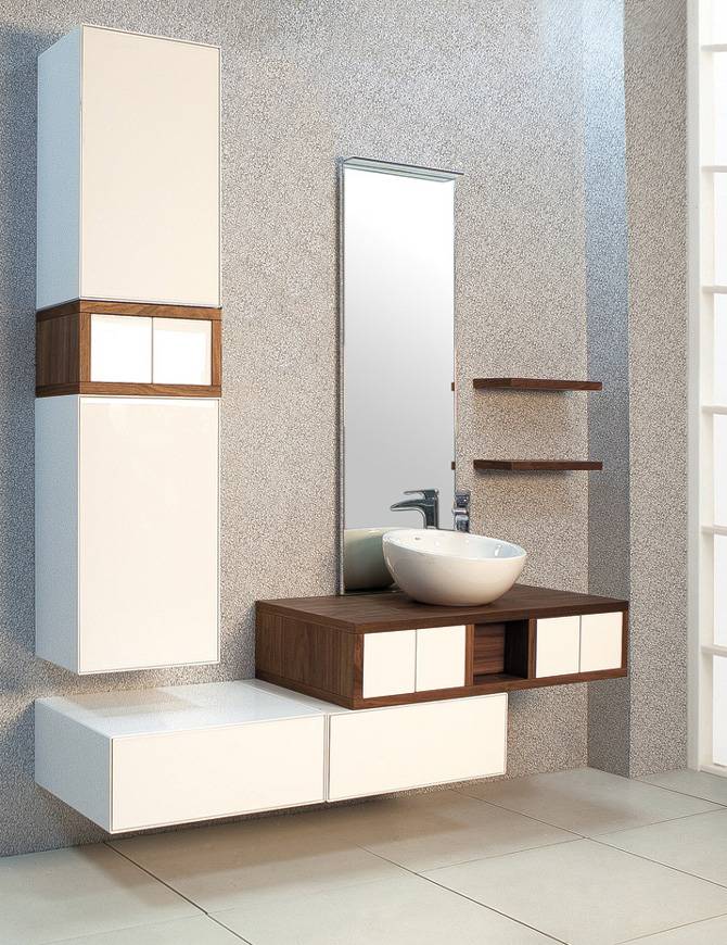 Модульная мебель для ванной комнаты. Стандартные и нестандартные варианты