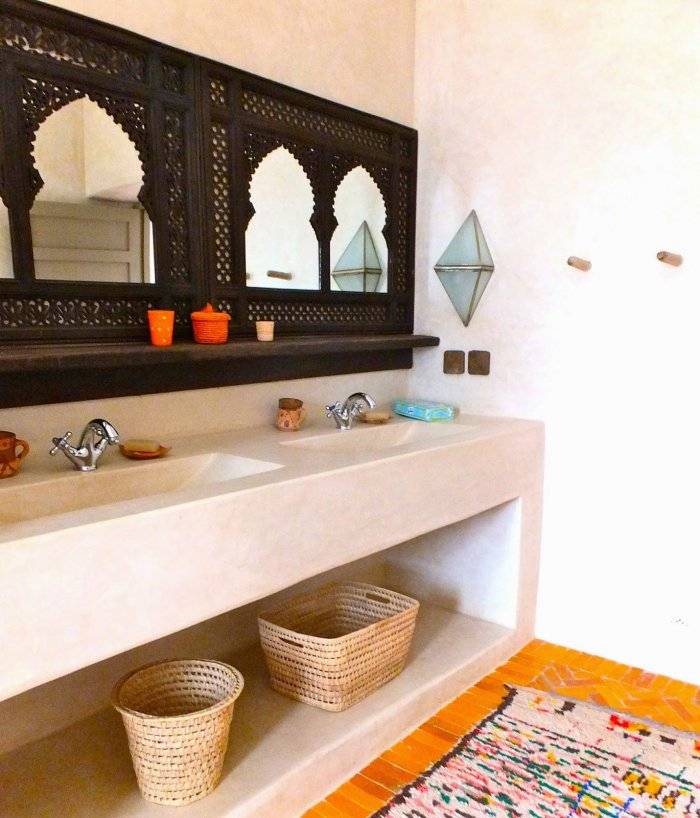 Ванная в марокканском стиле. Специфика отделочных материалов и мебели